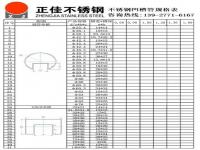 鸿运国际不锈钢凹槽管规格尺寸表